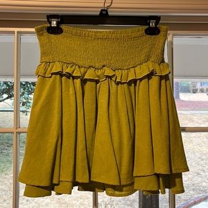 Lime Green Boutique Skirt